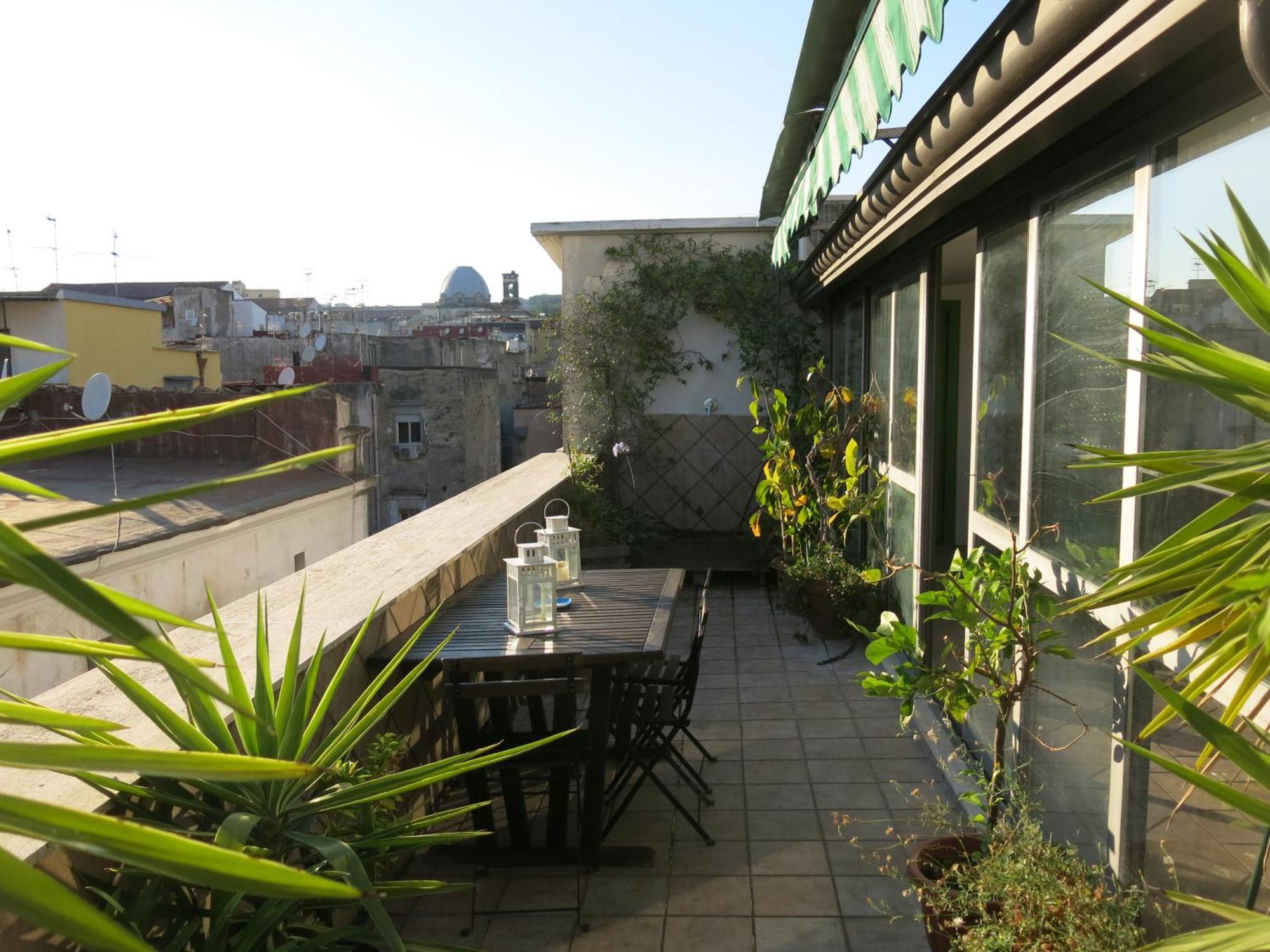 Apartament Historical Naples With Panoramic Terrace Zewnętrze zdjęcie