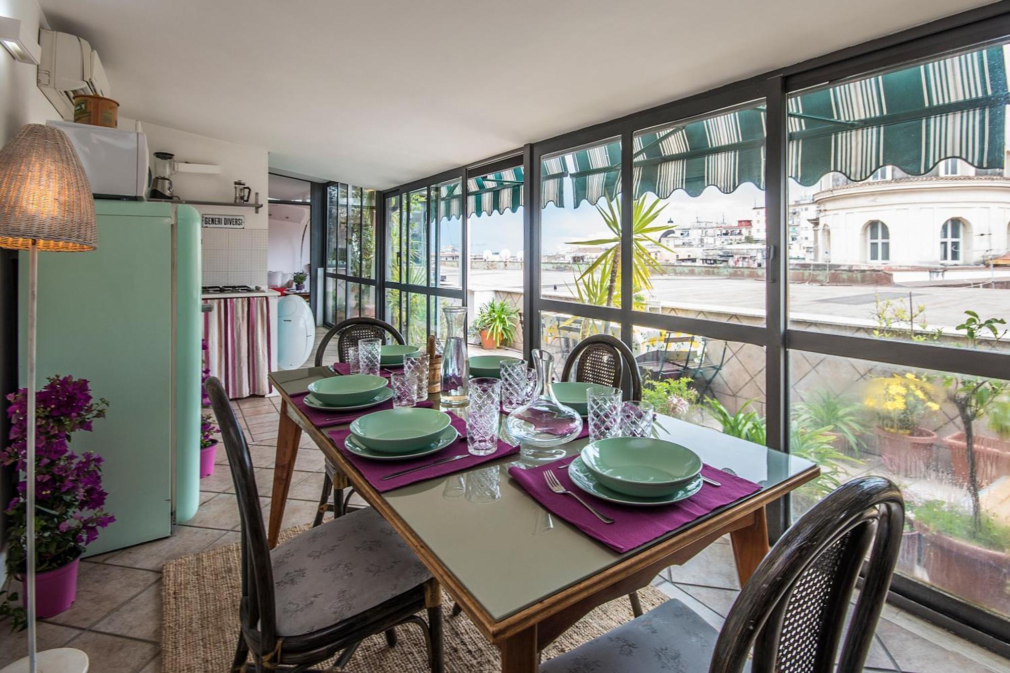 Apartament Historical Naples With Panoramic Terrace Zewnętrze zdjęcie